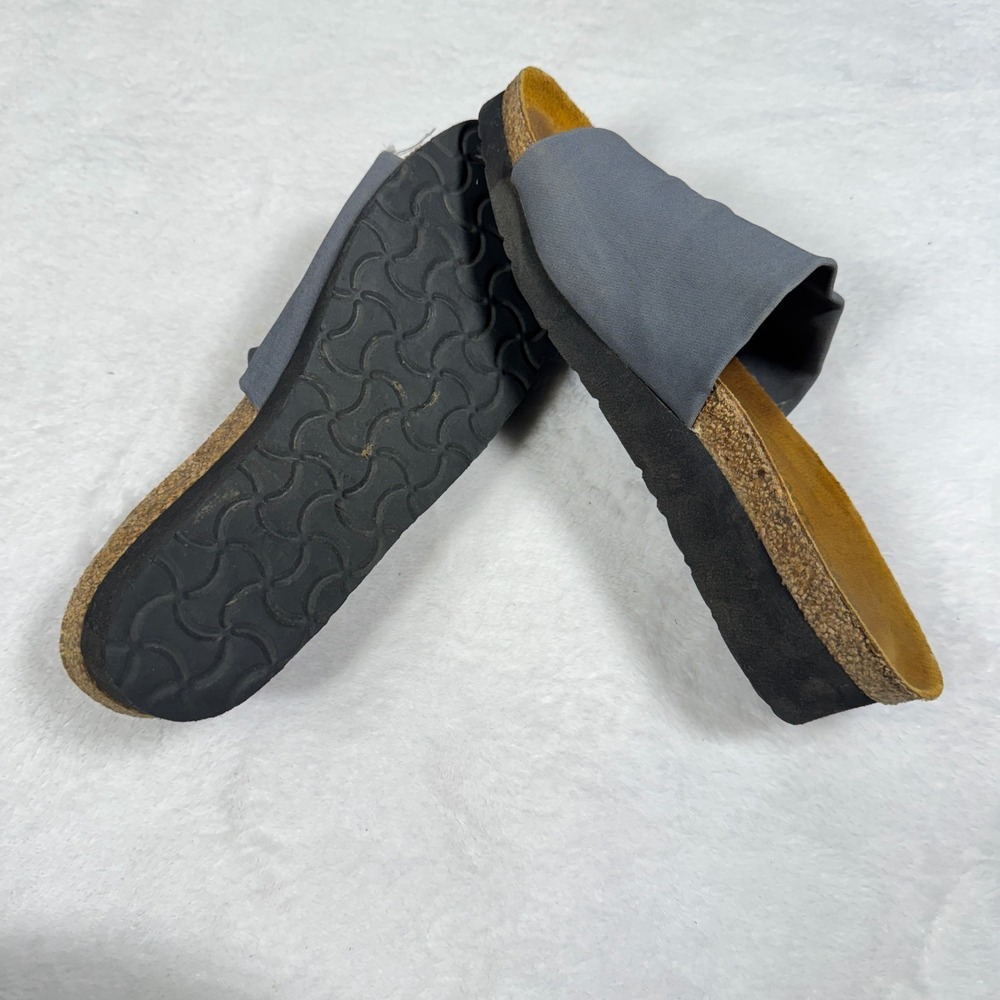 Naot Tampa Sandals Women's US 7 Slate Gray Cork Open Toe Wedge Slip On Slides - Picture 8 of 8